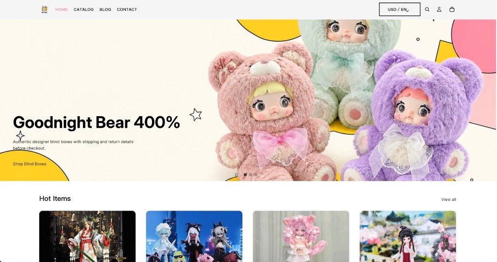 Hi.toys homepage